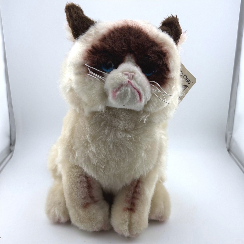 Gund Grumpy Cat Plush Stuffed Animal Cream Brown Meme
